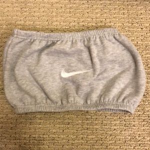 nike bandeau top and shorts set